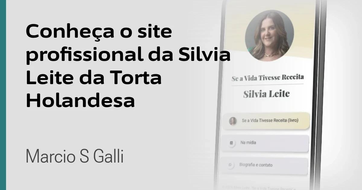 Marketing digital e o site da Silvia Leite da Torta Holandesa