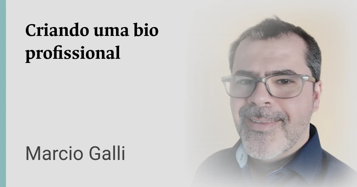 Criando uma bio profissional